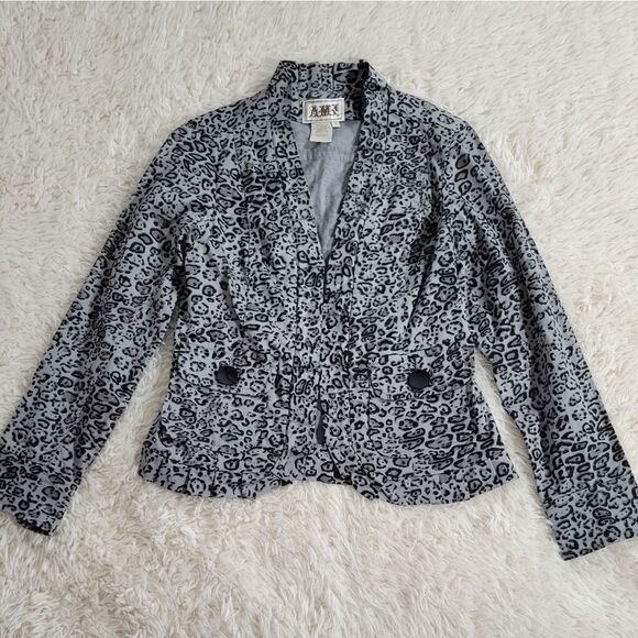 Ami Leopard Print Blazer - Picture 2 of 8